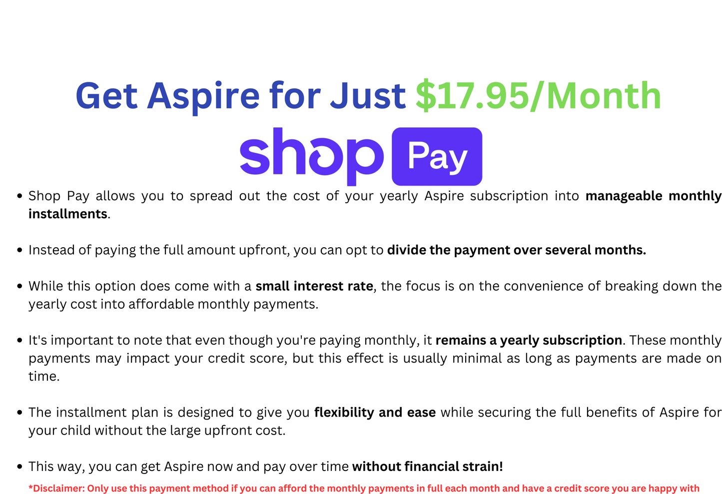 Aspire Program